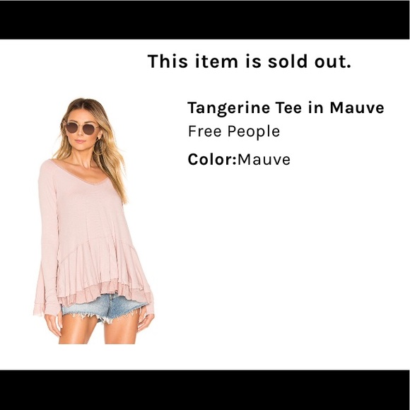 Free people tangerine tee burgundy - Picture 3 of 7